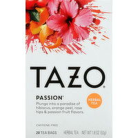 Tazo Herbal Tea, Passion, Caffeine-Free, Bags - 20 Each