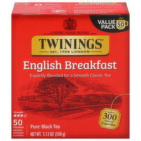 Twinings Pure Tea Bags English Breakfast Black Tea Value Pack