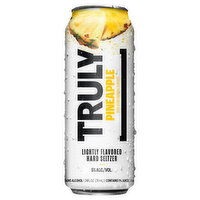 Truly Hard Seltzer, Pineapple - 24 Fluid ounce