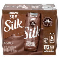 Silk Soymilk, Chocolate - 6 Each