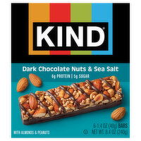 Kind Dark Chocolate Nuts & Sea Salt Bars - 6 Each