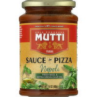 Mutti Sauce for Pizza, Napoli, Fresh Basil & Extra Virgin Olive Oil, 14 Ounce