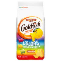 Goldfish Baked Snack Crackers, Cheddar, Colors, 6.6 Ounce