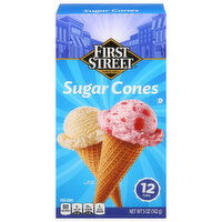 First Street Sugar Cones, 12 Each