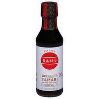 San-J Brewed Soy Sauce, Tamari, 28% Less Sodium - 10 Fluid ounce