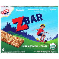 Zbar Energy Snack Bars, Iced Oatmeal Cookie, 6 Each