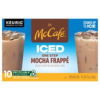 McCafe Beverage Mix, Mocha Frappe, Iced, K-Cup Pods - 10 Each