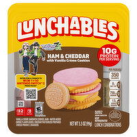 Lunchables Ham & Cheddar with Vanilla Creme Cookies Lunch Combinations