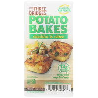 Three Bridges Cheddar & Chive Potato Bakes - 4.6 Ounce