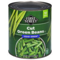 First Street Green Beans, Cut, 101 Ounce