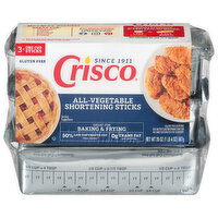 Crisco All-Vegetable Shortening Sticks, Gluten-Free - 3 Each