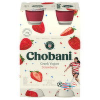 Chobani Lowfat Greek Strawberry Yogurt Drink - 4 Each