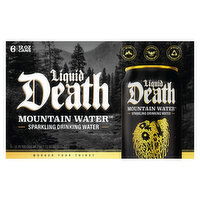 Liquid Death Drinking Water, Sparkling - 6 Each