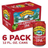Sierra Nevada Celebration Fresh Hop IPA Craft Beer 6 Pack (12oz Cans) - 12 Fluid ounce