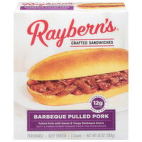 Raybern's Sandwiches, Crafted, Barbeque Pulled Pork - 2 Each