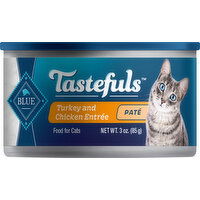 Blue Buffalo Food for Cats, Turkey and Chicken Entree, Pate, Adult - 3 Ounce