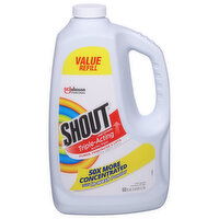 Shout Laundry Stain Remover, Triple-Acting, Value Refill, 60 Ounce