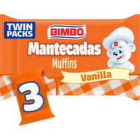 Bimbo Vanilla Muffins, 3 count, 11.10 oz - 3 Each