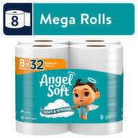 ANGEL SOFT Toilet Paper, 8 Mega Rolls, 8 Each