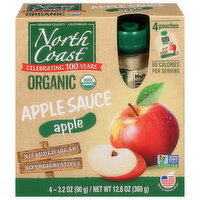 North Coast Apple Sauce, Organic, Apple - 4 Each