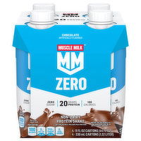 Muscle Milk Protein Shake, Non-Dairy, Chocolate, 4 Each