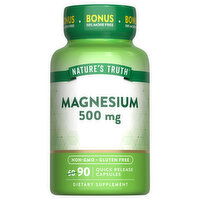 Nature's Truth Magnesium, 500 mg, Capsules - 90 Each