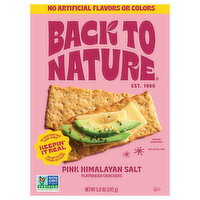 Back to Nature Pink Himalayan Salt Flatbread Crackers - 5 Ounce