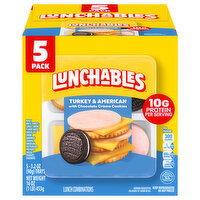 Lunchables Turkey & American with Chocolate Creme Cookies Lunch Combinations - 5 Each