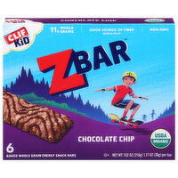 Zbar Energy Snack Bars, Chocolate Chip - 6 Each