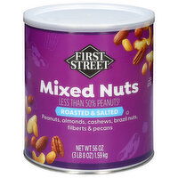 First Street Roasted & Salted Mixed Nuts - 56 Ounce