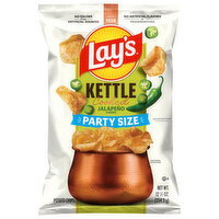 Lay's Kettle Cooked Jalapeno Flavored Potato Chips Party Size - 12.5 Ounce