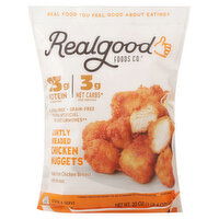 Realgood Foods Co. Chicken Nuggets, Lightly Breaded, 20 Ounce