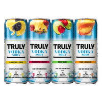 Truly Vodka Soda, Twist of Flavor, 8 Pack - 96 Ounce