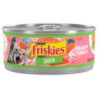 Friskies Cat Food, Salmon Dinner, Pate - 5.5 Ounce