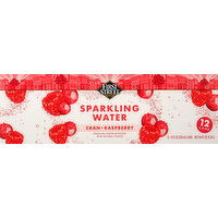 First Street Sparkling Water, Cran-Raspberry - 12 Each