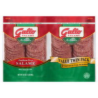 Gallo Salame Salame, Italian Dry, Deli Thin Sliced, Value Twin Pack - 2 Each