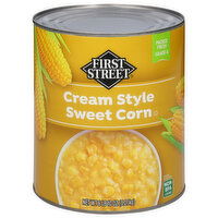 First Street Sweet Corn, Cream Style - 106 Ounce