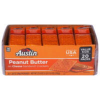 Austin Sandwich Crackers, Peanut Butter, Value Size, 20 Packs, 20 Each