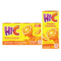 Hi-C  Orange Lavaburst Juice Boxes Made With Real Fruit Juice - 8 Each