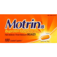 Motrin Ibuprofen, 200 mg, Tablets, 100 Each