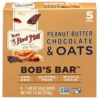 Bob's Red Mill Peanut Butter Chocolate & Oats Bars - 5 Each