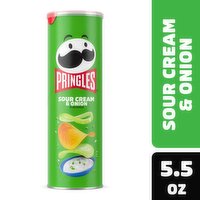 Pringles Potato Crisps Chips, Sour Cream and Onion - 5.5 Ounce