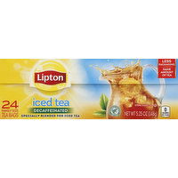 Lipton Iced Tea, Decaffeinated, Family Size Tea Bags - 24 Each