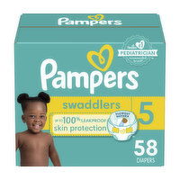 Pampers Swaddlers Diapers - Size 5 (27+ lbs), 58 Each