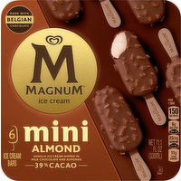 Magnum Ice Cream Bars, Almond, Mini, 6 Pack - 6 Each