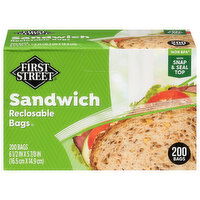 First Street Sandwich Reclosable Bags - 200 Each