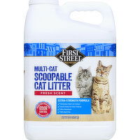 First Street Cat Litter, Scoopable, Multi-Cat, Fresh Scent - 20 Pound