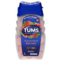 Tums Antacid, Ultra Strength 1000, Chewable Tablets, Assorted Berries - 72 Each