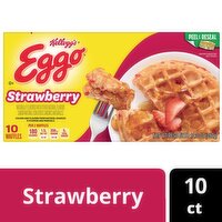 Eggo Frozen Waffles, Strawberry, Easy Breakfast - 12.3 Ounce