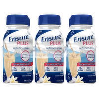 Ensure Plus Nutrition Shake Vanilla Ready-to-Drink Bottles - 48 Fluid ounce